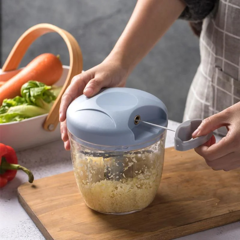 Kitchen Gadgets Under 500 - 500/900ML Hand Chopper Manual Rope Food