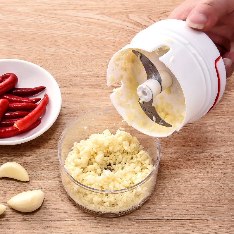 Kitchen Gadgets Vegetable Cutter - 1PC Mini Garlic Crusher Press Grater
