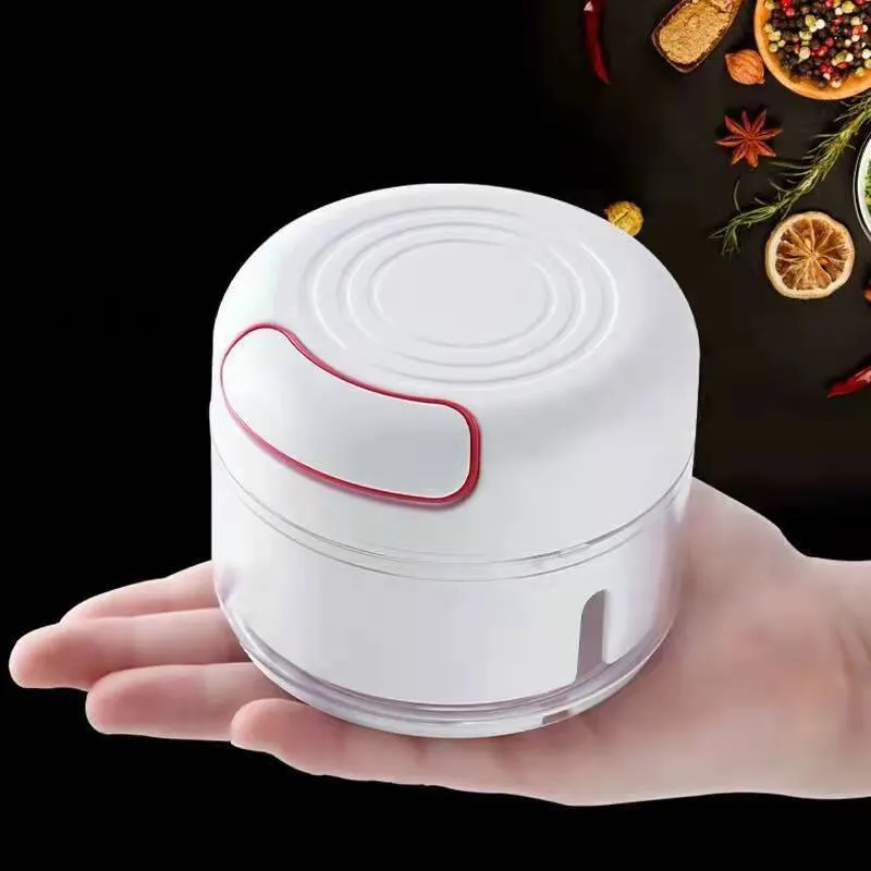 Kitchen Gadgets Vegetable Cutter - Plastic Garlic Crusher Press Vegetable Cutter