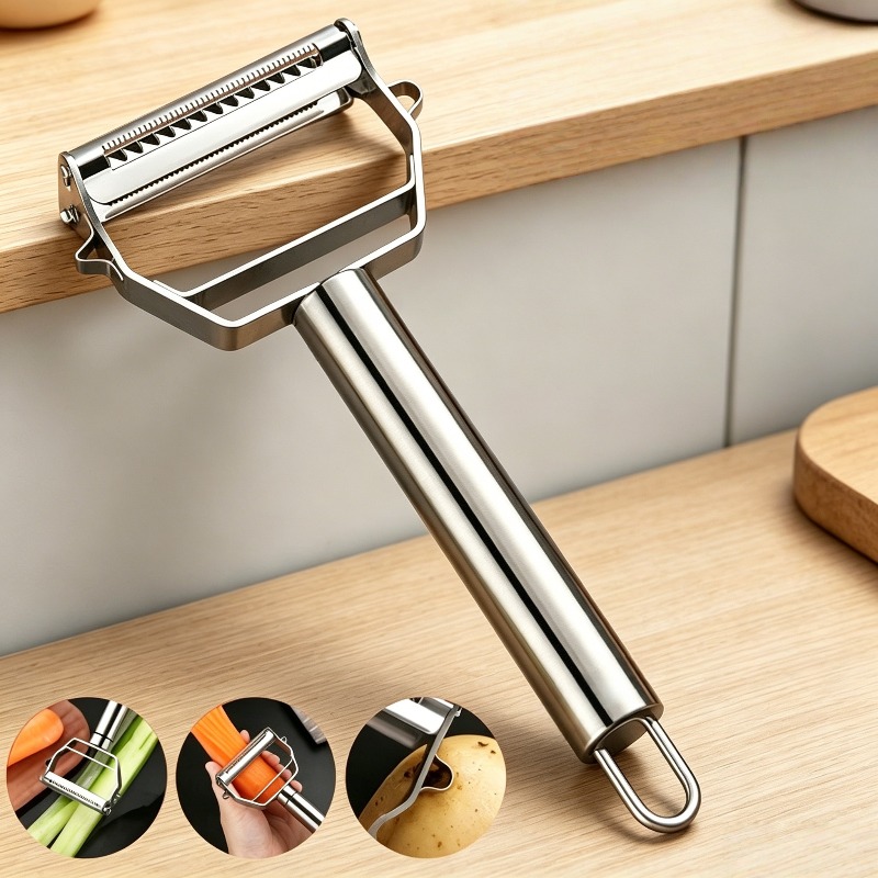 Kitchen Gadgets Vegetable Cutter - Stainless Steel Kitchen Peeler Fruits Vegetables