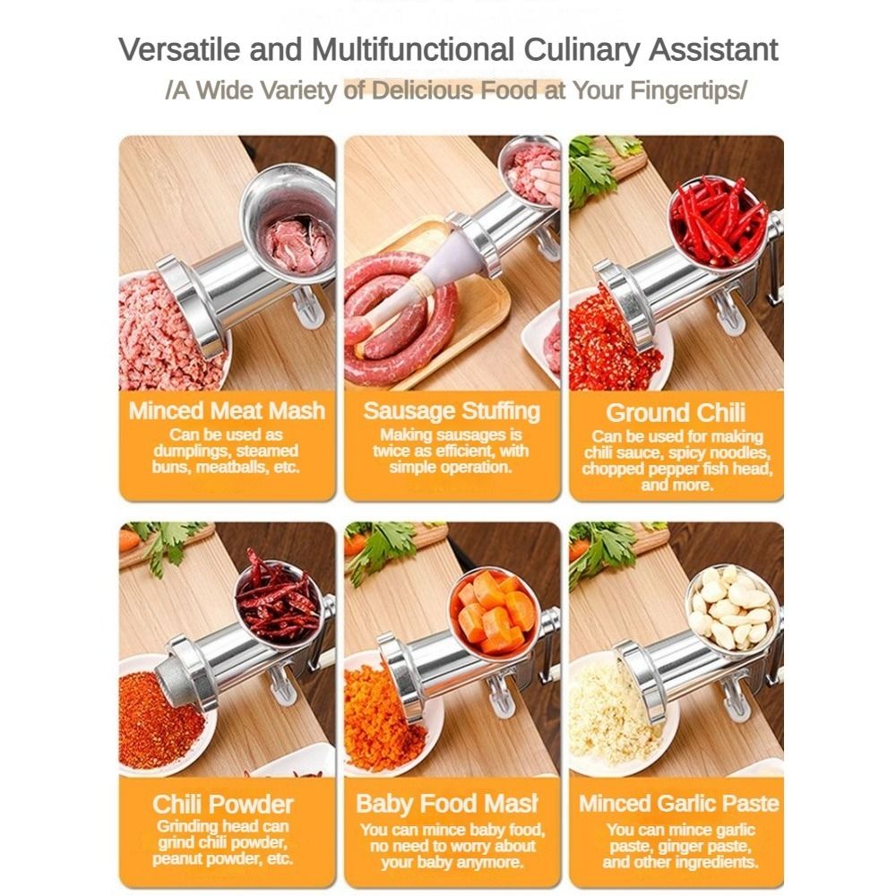 Space-Saving Manual Meat Grind - Kitchen Gadgets Mixer recension och pris
