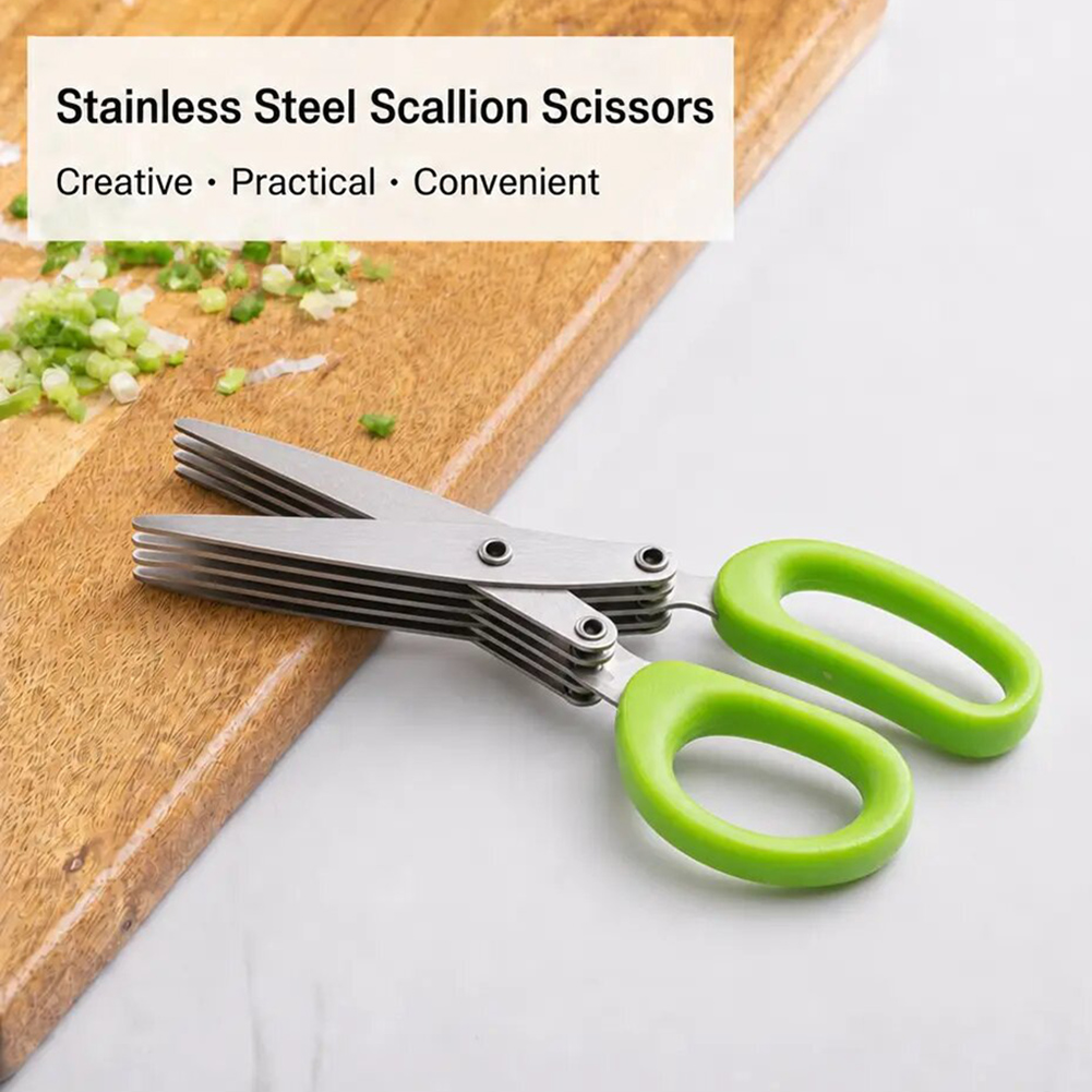 5-Blade Stainless Steel Herb S - Herb Scissors 5 Blade recension och pris