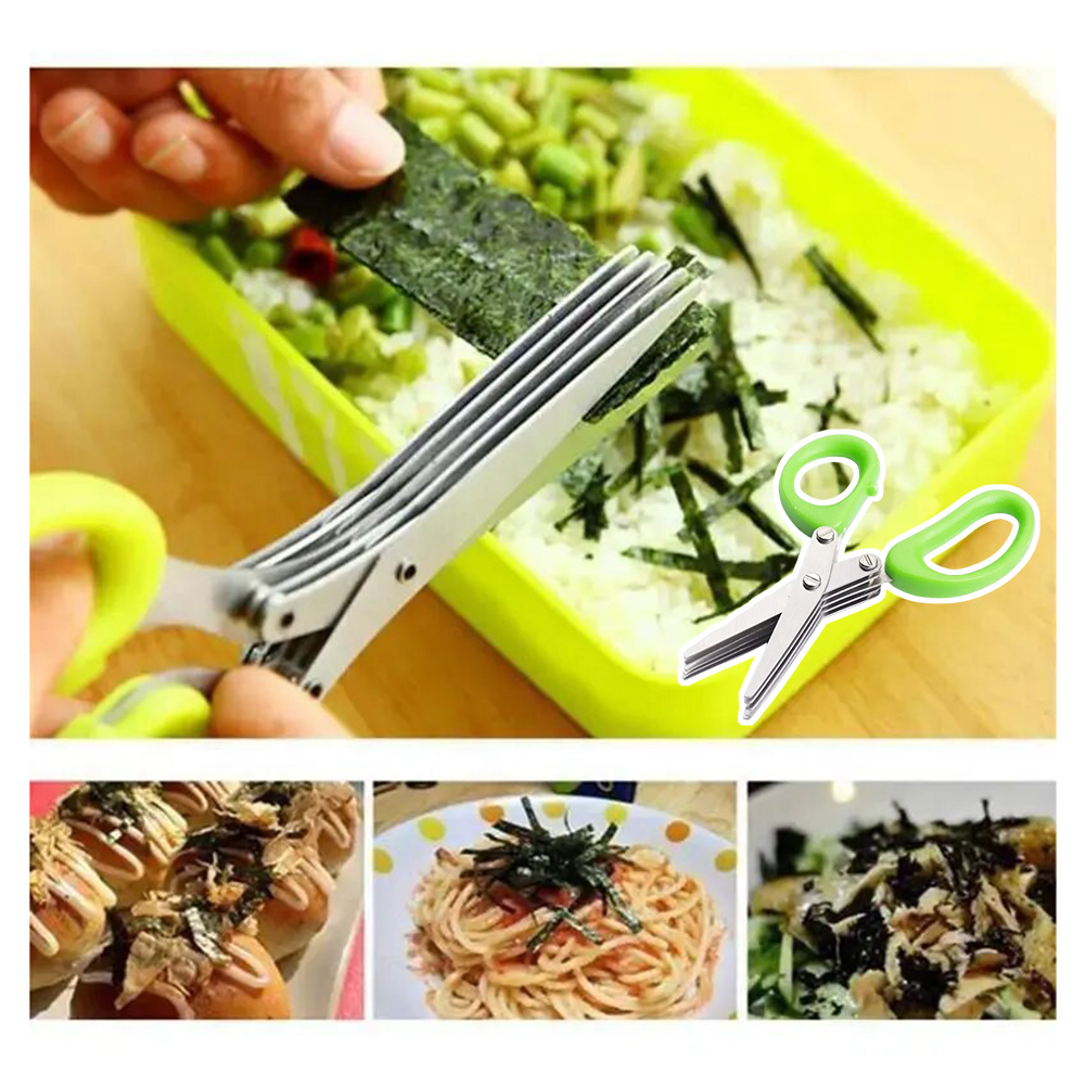 5-Blade Stainless Steel Herb S - Herb Scissors 5 Blade recension och pris