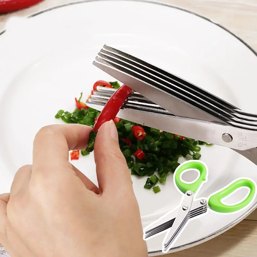 Stainless Steel Herb Scissors  - Herb Scissors 5 Blade recension och pris