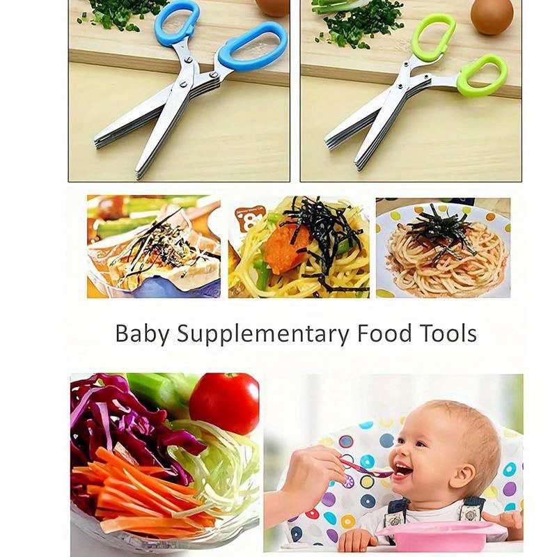 5 Blade Stainless Steel Kitche - Herb Scissors 5 Blade recension och pris