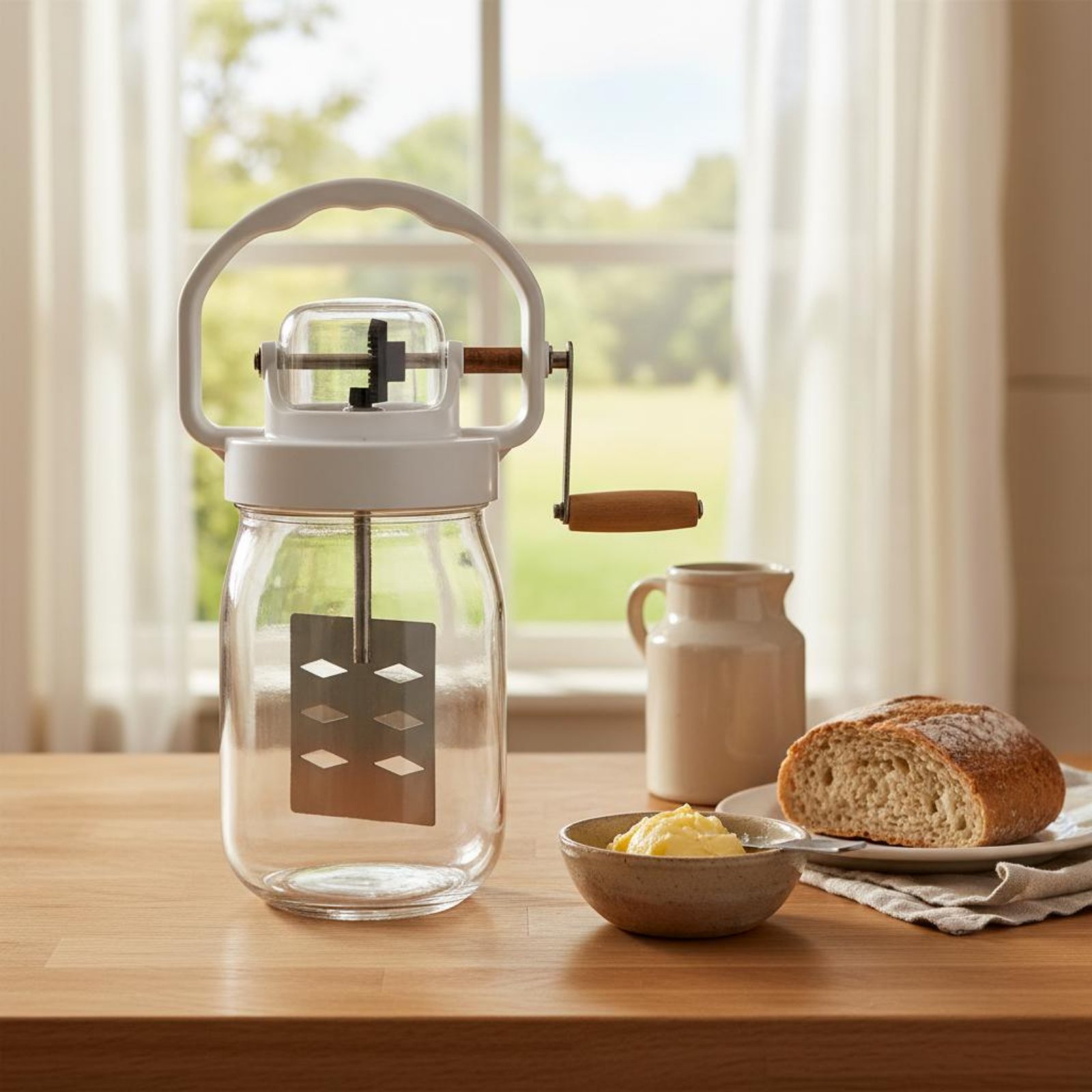 Hand Crank Butter Churner Manu - Kitchen Gadgets Mixer recension och pris