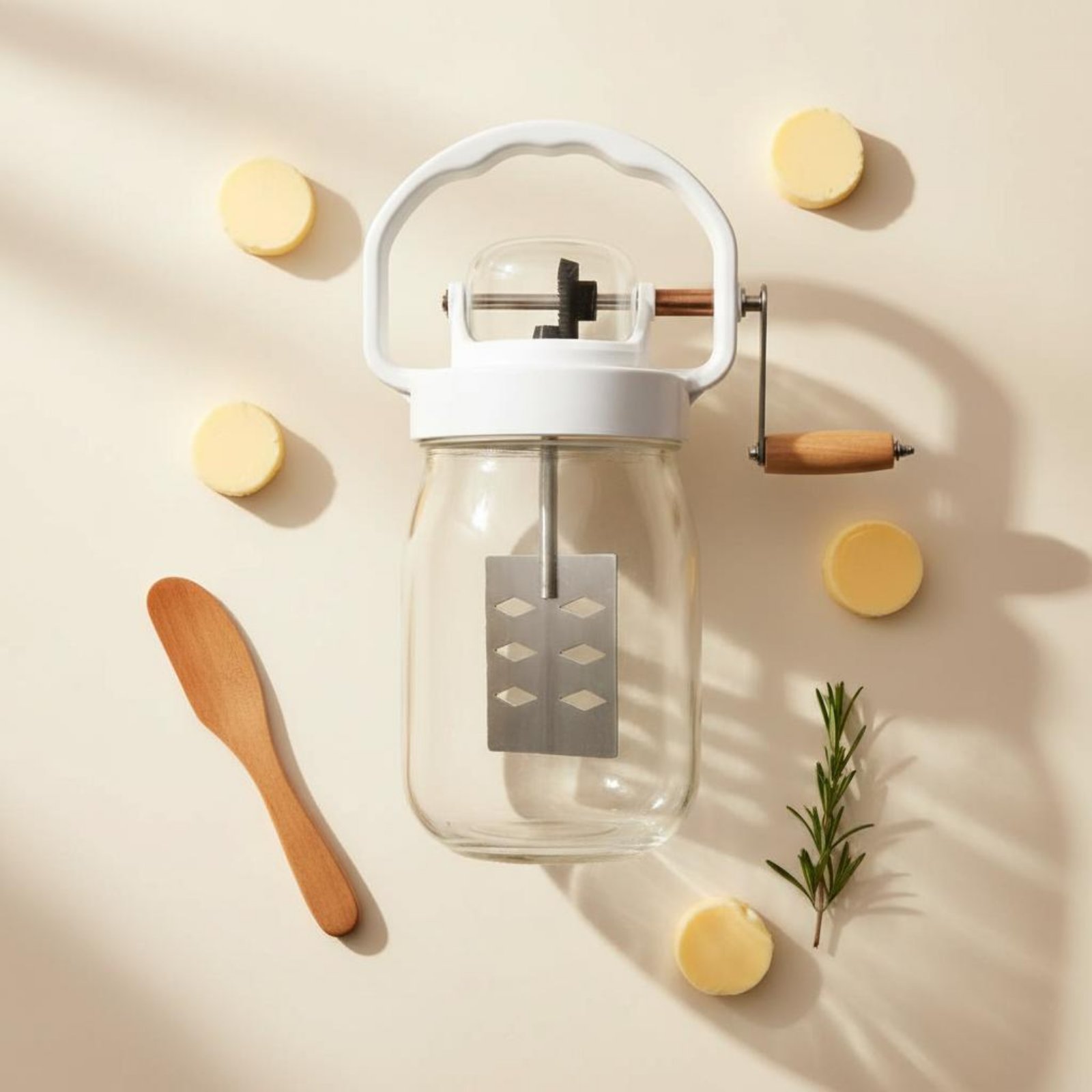 Hand Crank Butter Churner Manu - Kitchen Gadgets Mixer recension och pris