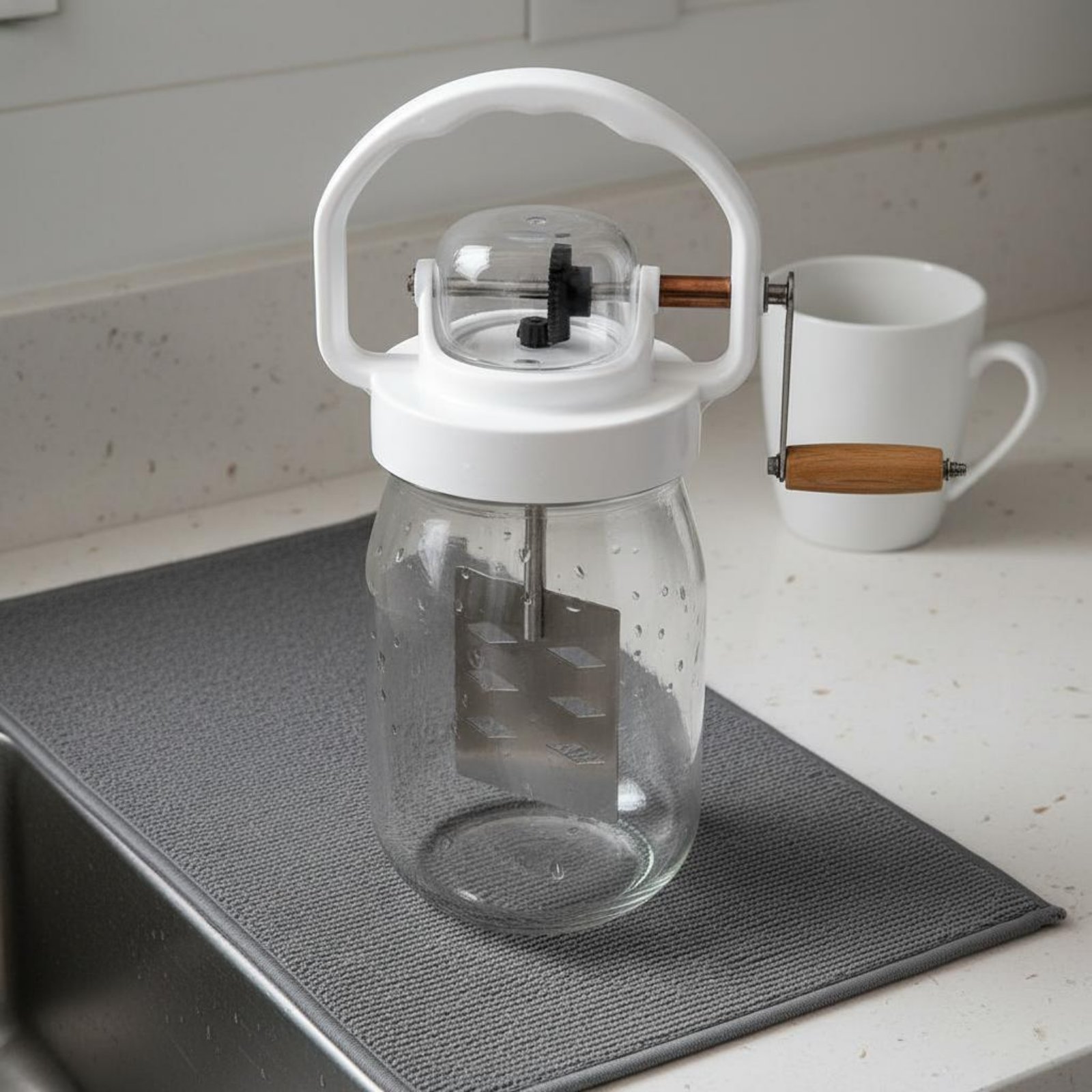 Hand Crank Butter Churner Manu - Kitchen Gadgets Mixer recension och pris