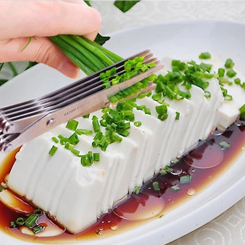 5 Layers Blade Scallion Scisso - Herb Scissors 5 Blade recension och pris