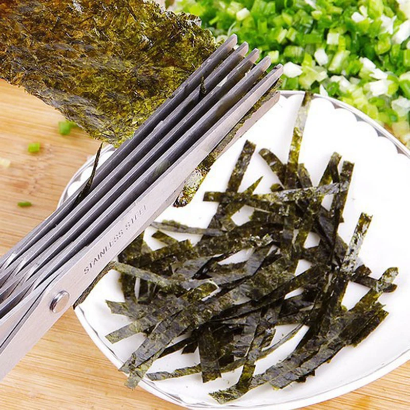 5 Layers Blade Scallion Scisso - Herb Scissors 5 Blade recension och pris