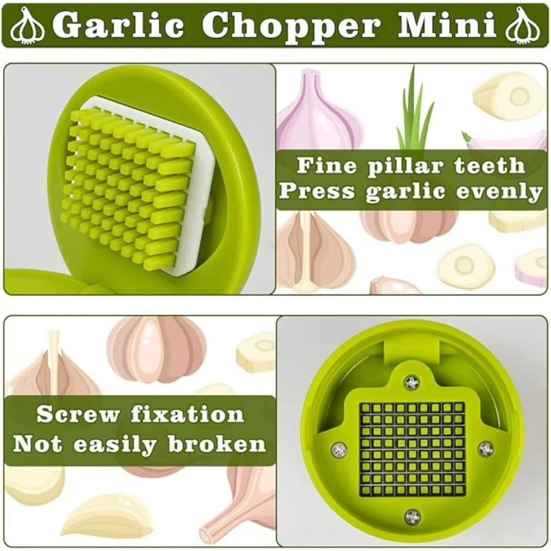 Garlic Press Chopper Manual Ga - Kitchen Gadgets Vegetable Cutter recension och pris