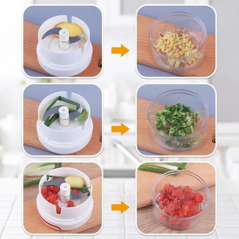 Plastic Garlic Crusher Press V - Kitchen Gadgets Vegetable Cutter recension och pris