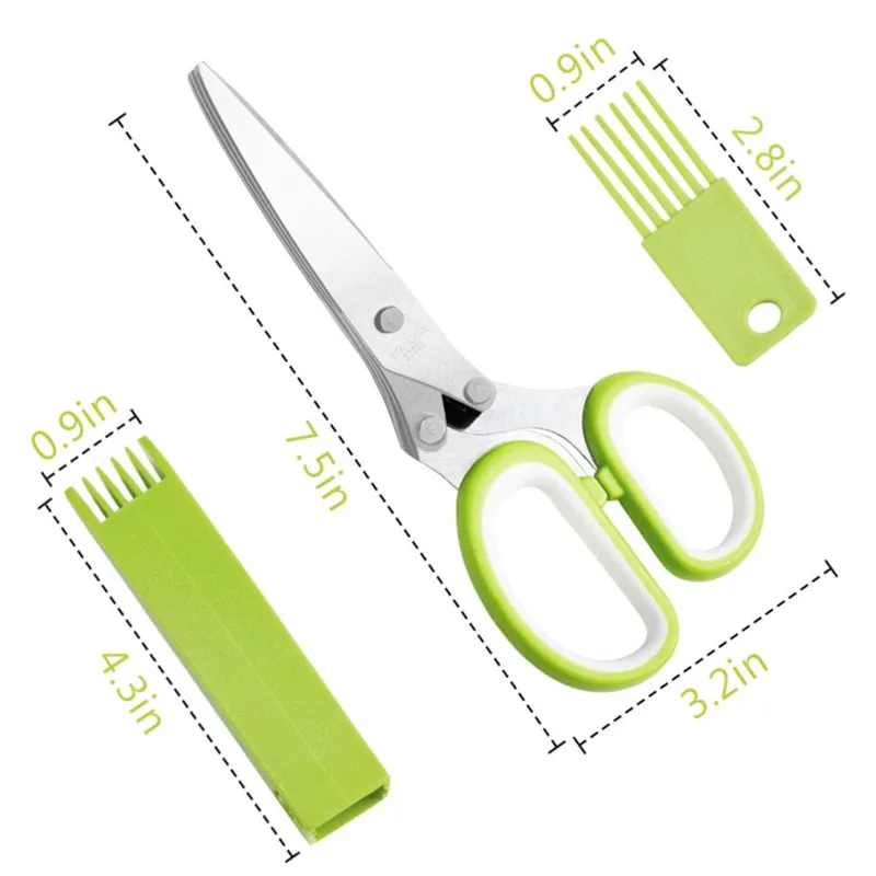 Herb Scissors Stainless Steel  - Herb Scissors 5 Blade recension och pris