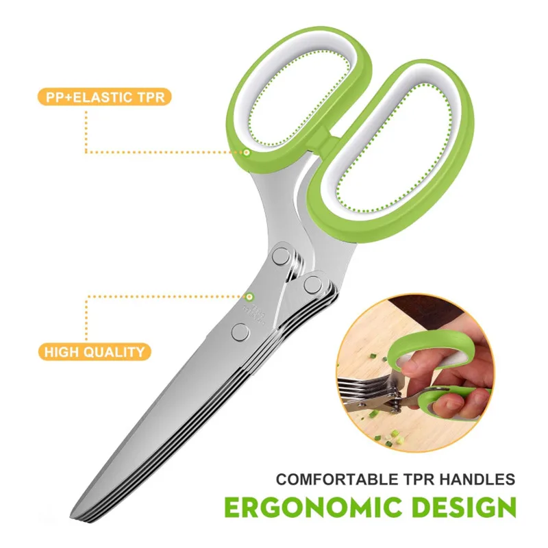 Herb Scissors Stainless Steel  - Herb Scissors 5 Blade recension och pris
