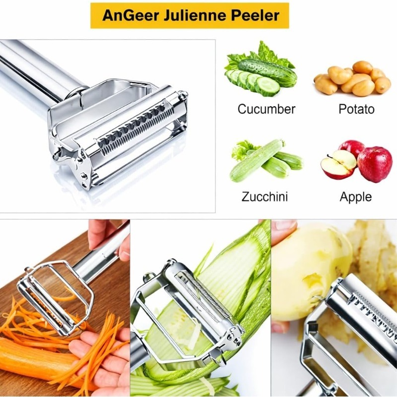 Stainless Steel Kitchen Peeler - Kitchen Gadgets Vegetable Cutter recension och pris