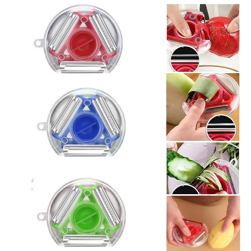 1PC Trio Peeler Set Vegetable  - Kitchen Gadgets Vegetable Cutter recension och pris