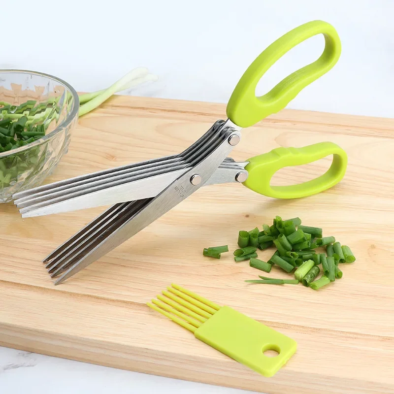 Kitchen Scissors Multifunction - Herb Scissors 5 Blade recension och pris